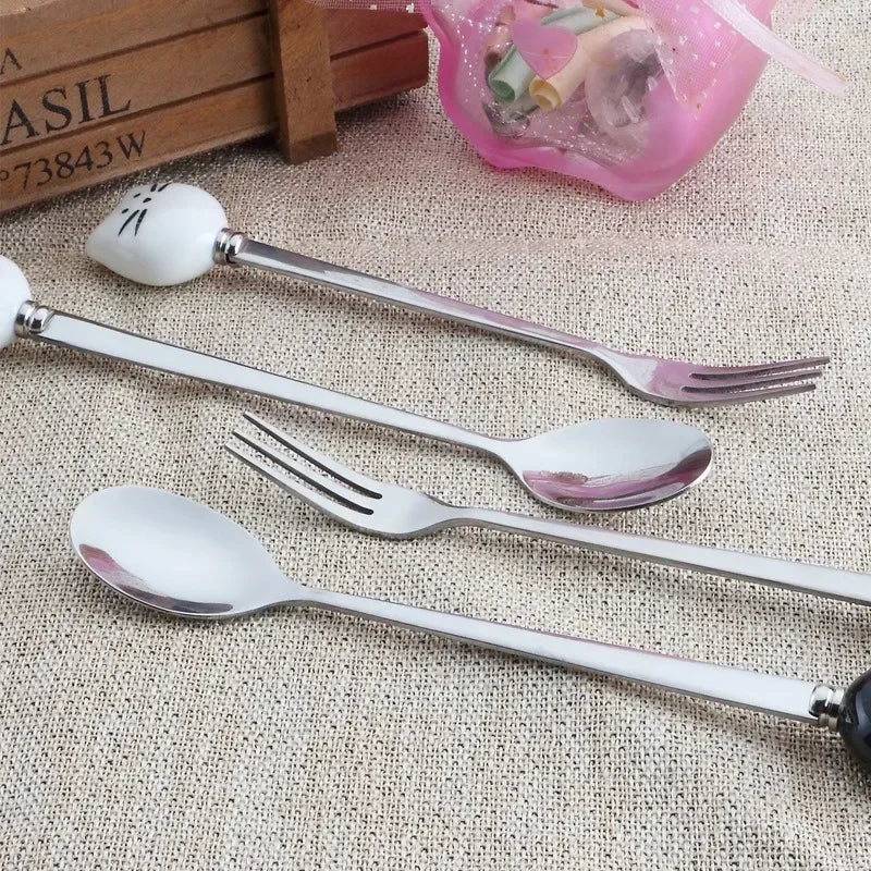 Merry Christmas Spoons for Party, Tableware Ornaments, Christmas Decorations for Home, Xmas Gifts, 2023 New Year